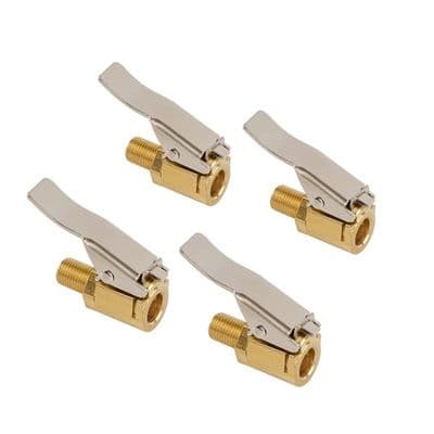 8 mm däckventiladapter - Mässing - Universal - 4 delar