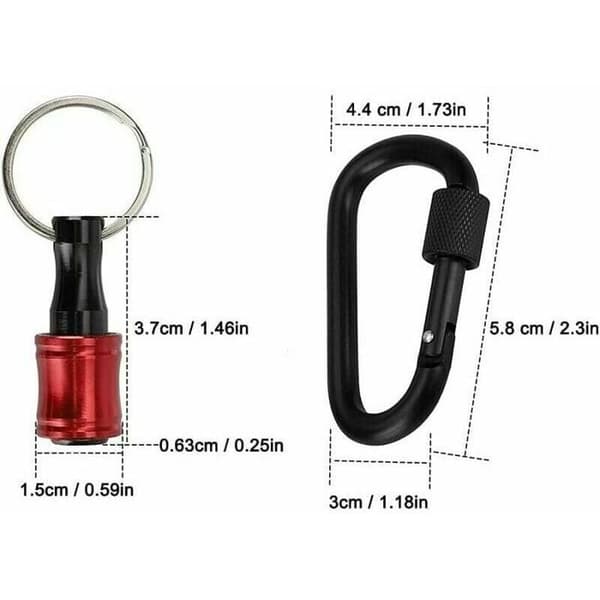 Skruetrækker Bitsholder Hex Adapter - 6 Stykker - Aluminiumslegering - Kompatibel med 1/4 Tomme