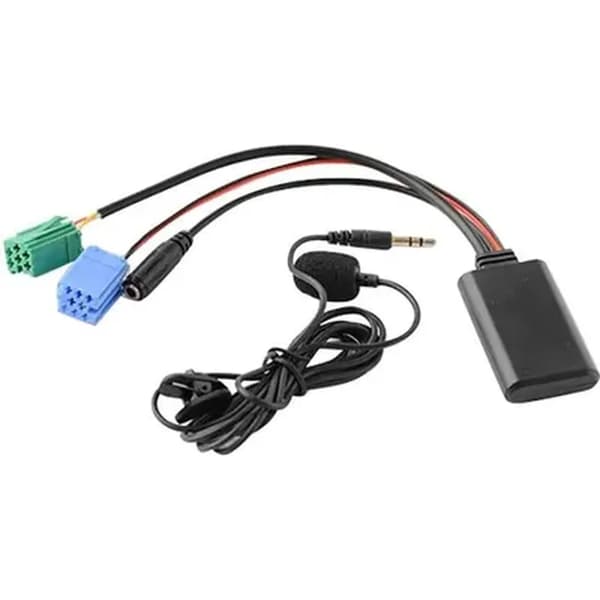 Bil Bluetooth 5.0 Aux-kabel Mikrofon Håndfri mobiltelefonopkaldsadapter gratis til Renault 2005-2011