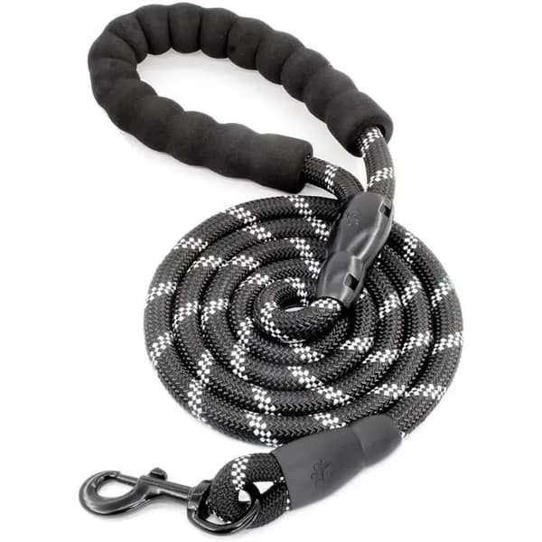 Hundebånd - 3m x 1.2cm - Reflekterende - Nylon - For mellomstore og store hunder