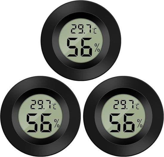 Mini digital LCD-termometer hygrometer -50~70℃ (3 st)