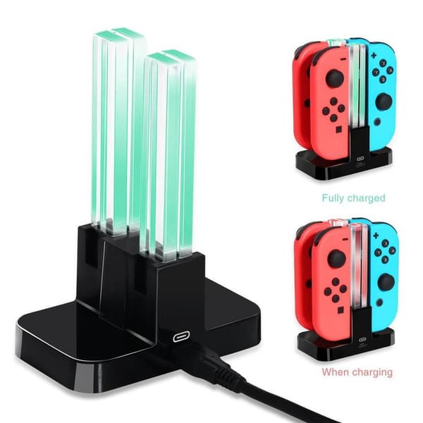 Ladestasjon kompatibel med Nintendo Switch Joy-Con