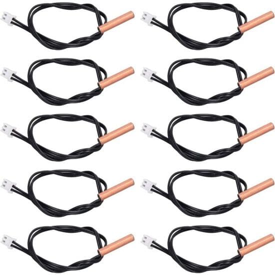 10K NTC Termistor Probe 10 Stykker Temperatursensor 10K Temperaturprobe Flerfarvet Temperatursensor