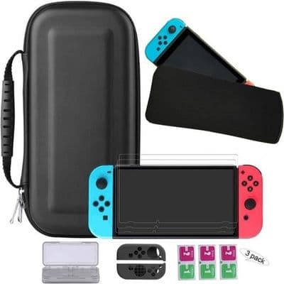 8-i-1 Bæretaske med tilbehør til Nintendo Switch