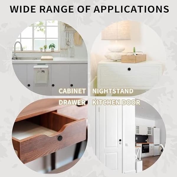 Retro Style Ceramic Drawer Knobs, Suitable for Cabinet Drawers or Doors, Set of 4.