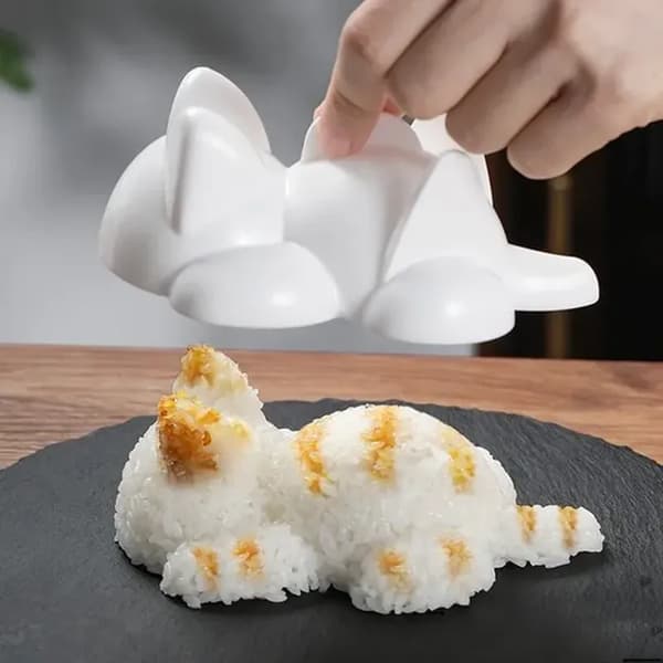 Kattformet sushiform - Kjøkkentilbehør for matbokser og lunsjer - Matsikker