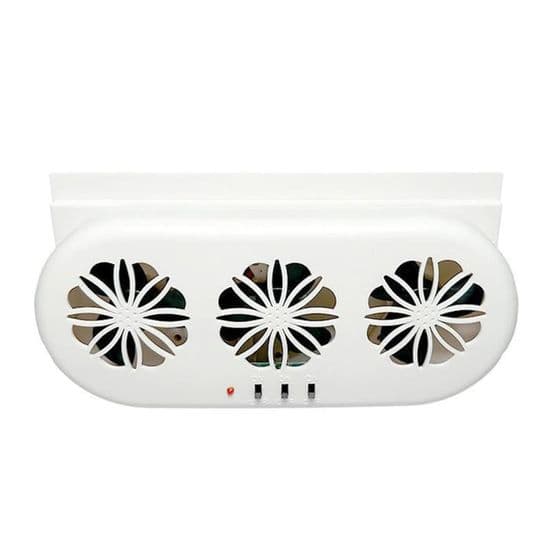 Bilavgasfläkt, 3 soldrivna USB-fläktar