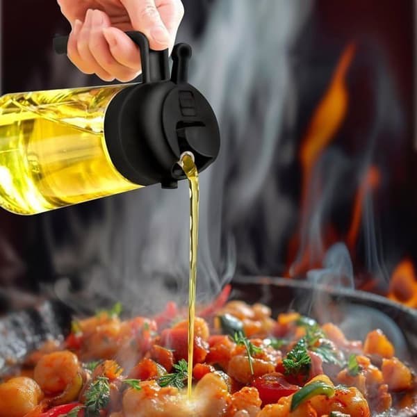 Oljedispenserflaska för matlagning, olivoljespruta för matlagning, sallader, grillar