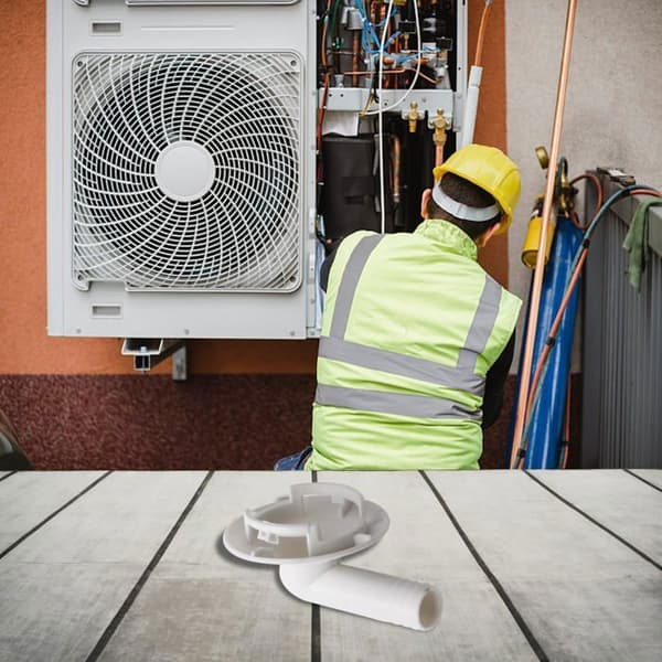 Afløbsrørforbindelse til airconditionanlæg, albuefitting til mini-split-enheder og vindues-AC-enhedsdele 40 mm 2 stk.
