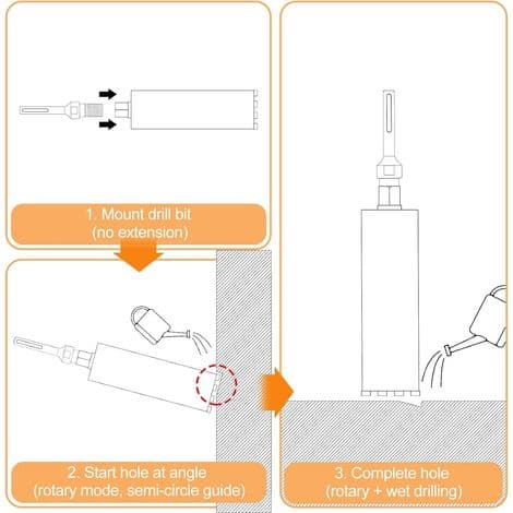 SDS MAX-adapter til 1 1/4\" UNC diamantkerneborebit, adapter til kernebor