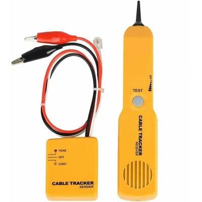 Kredsløbstester Kabelsporer - Gul - Tonegenerator - Kabellokalisator