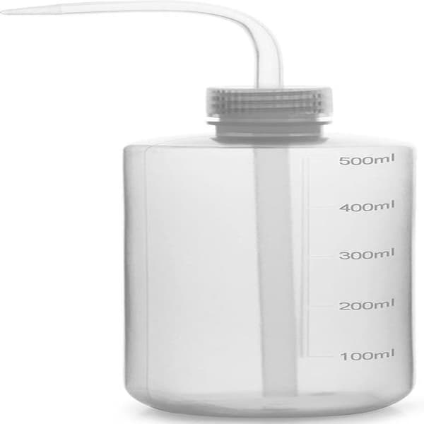 1-pack 500 ml plastflaskor med smal öppning, klämflaskor