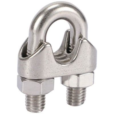 Kabelbindere i rustfrit stål - OKZ - 15 stk. - 304 rustfrit stål - U-bolt - Anti-slip - 3 mm til 5 mm