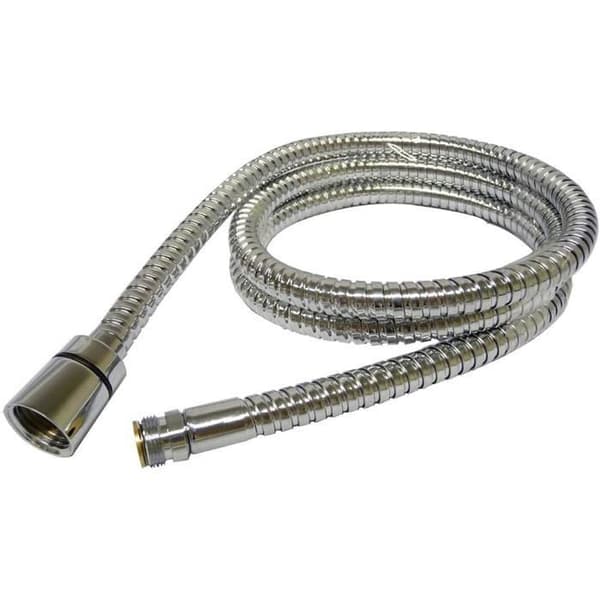 Dusjslange - 200 cm - Rustfritt stål - Utvendig gjenge - Krom