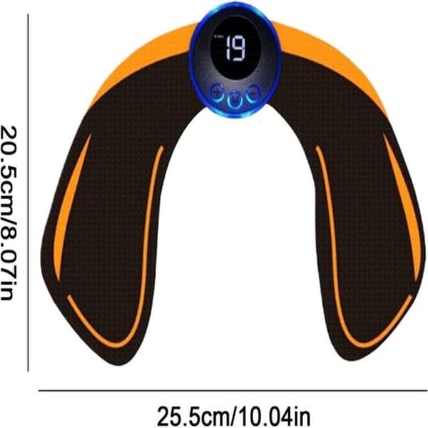 Buttocks trainer, adjustable glute trainer, hip and thigh trainer, adjustable resistance, stability control, 25.5 cm, for adults, men, women
