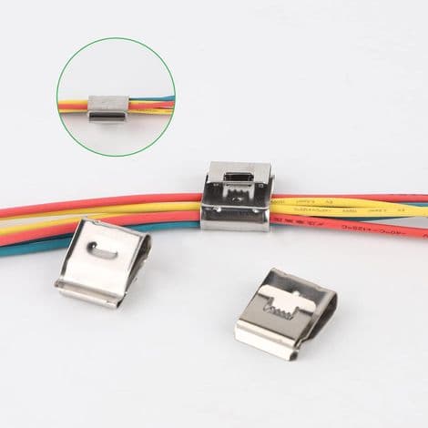 50 stk. kabelklemmer, kabelbindere i rustfrit stål, krukke sterilisator, kabelholder, solpanelmontering