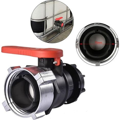 Erstatnings IBC-adapter til kugleventil - 75 mm
