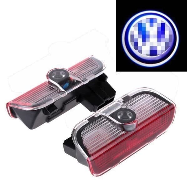 4 stk. LED Bildør Laser Projektor Logo Ånd, Lys, Skygge til VW Golf EOS Tiguan