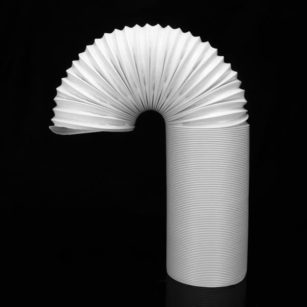 Flexibel frånluftsslang 300x15cm för luftkonditionering - Vit - Material: polypropen + ståltråd