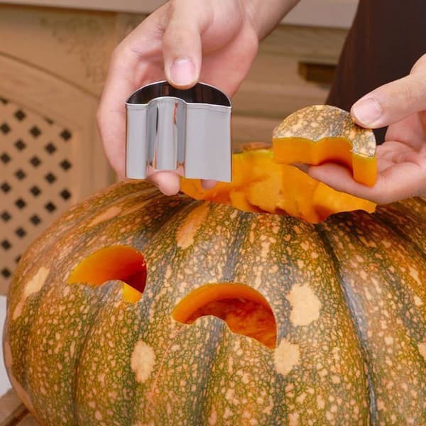 Halloween Græskarsæt, 12-dele Græskarudskæringssæt, DIY Robust Rustfrit Stål til Halloween Dekoration