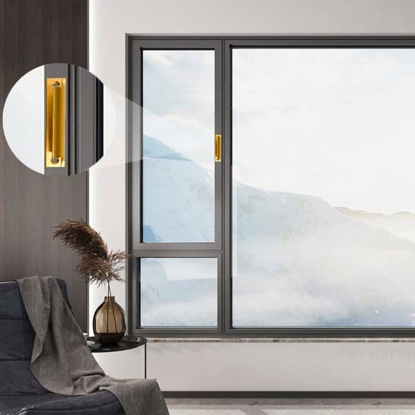 Möbelhandtag i modern stil - Aluminium - Guld - Set om 4