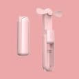 Mini bærbar ventilator - USB genopladelig - 3 hastigheder - Pink
