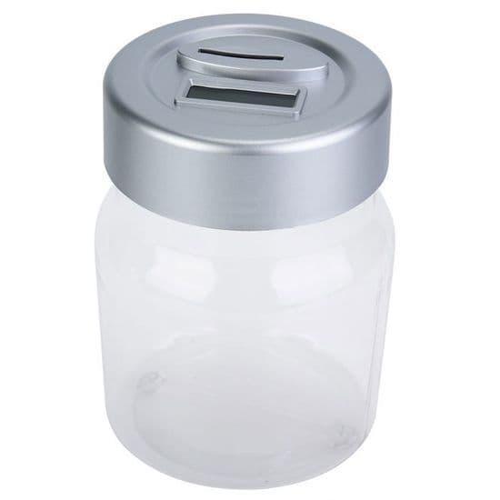 Digital møntboks Transparent - LCD-skærm - ABS - Cylindrisk