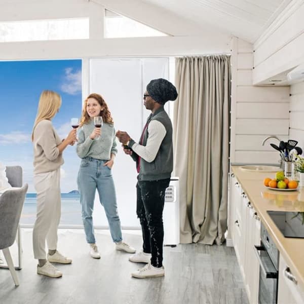 Dörrtätning 210x90cm - Universal - Tätningsväv - Vit