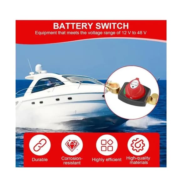 Batteriafbryder, 12V 24V Bilbatteriisolator, Batterifrakoblingsafbryder