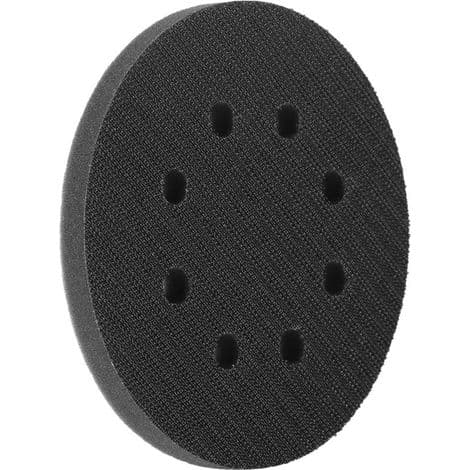 125 mm diameter blød svampe-interfacepude til slibepuder (8 huller)
