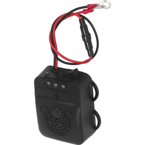 12V Ultralyd Musemiddel – Kraftig Strobelys – Beskytter Biler Opptil 40 m² – Brannhemmende ABS-materiale