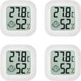 [4-pack: Inomhustermometer | Smart Digital Hygrometer | Hemtemperaturmätare | Sensor Fuktighetsmätare]