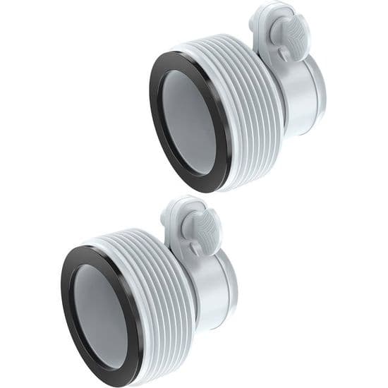 Typ B slangadapter för pumpar, 2-pack, poolslangadapter för 1,5\" och 1,25\" kopplingar