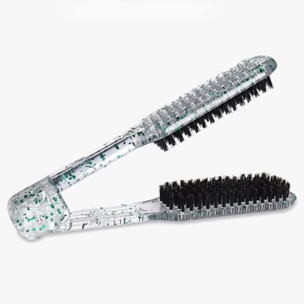2-pack Double-Sided Styling Comb with Clip for Hair Straightening
