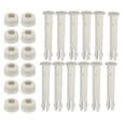 12 plastikstifter - assorterede farver - til Intex pools - 6 cm