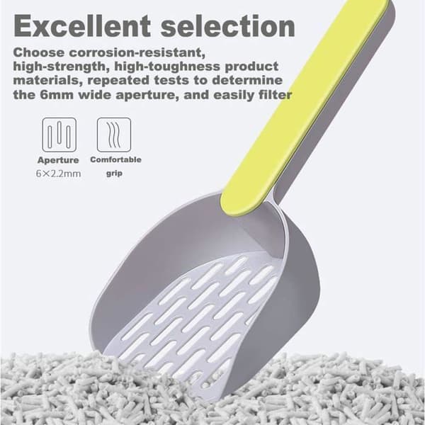 Kattsandsspade, 2-pack - ABS-plast - Flerfärgad - Ergonomisk