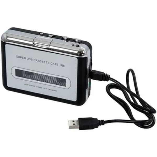 USB kassettspiller MP3-konverterer - Svart - Kassettspiller