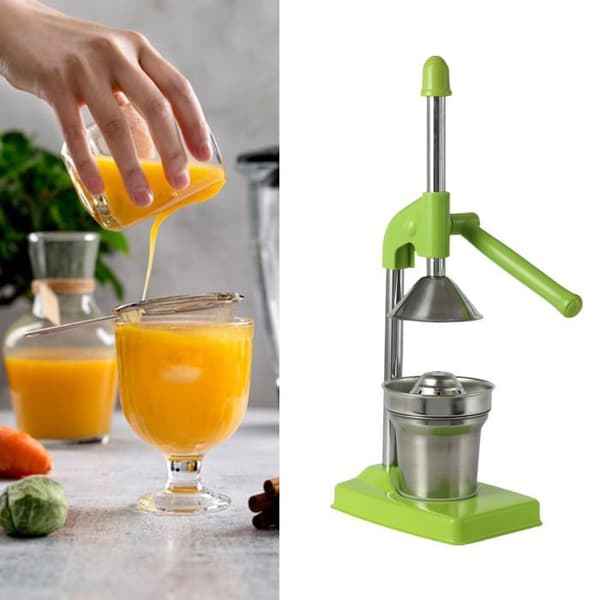 Multifunktionel manuel citruspresser lavet af 304 rustfrit stål, manuel citruspresser, til juiceelskere
