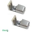 Justerbar Automatisk Skydedørsguide - Metal - 2 Stykker - Vendbar