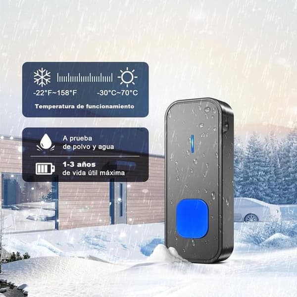 Wireless Doorbell - 400M Range - Waterproof - 2 Transmitters - 55 Melodies