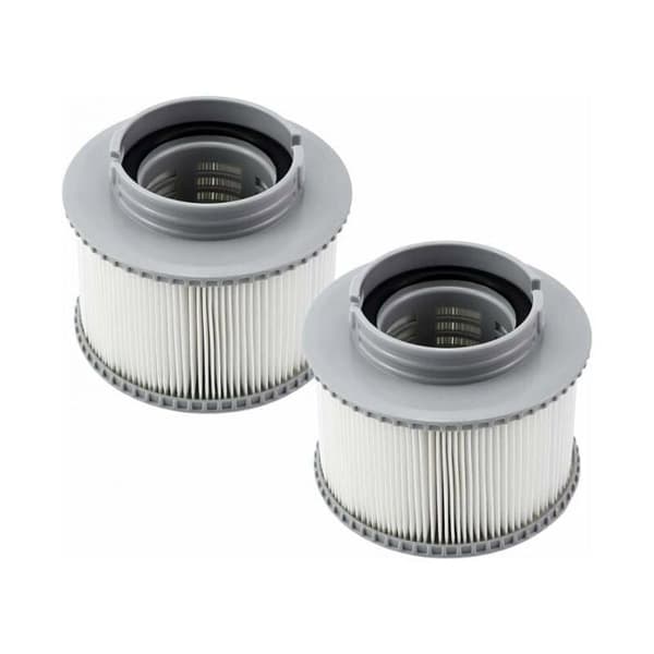 Ersättningsfilter för MSpa FD2089, kompatibelt med alla MSpa filterpatroner, 2-pack för uppblåsbara pooler