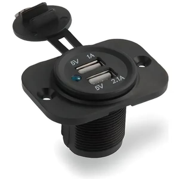 Biladapter - 2 USB-porte - Cigarettænder - 12V Oplader - Til Bil