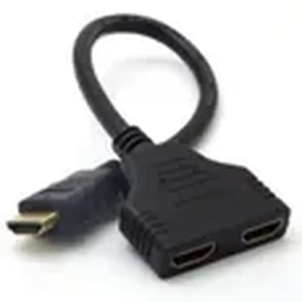 HDMI 1-punkt till 2-linjers HD-omvandlingskabeladapter, version 1.4, 30 cm