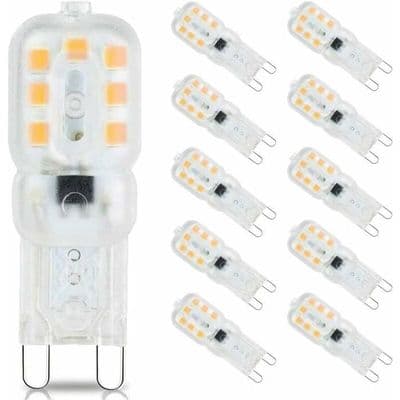 G9 3W LED-lampa - Varmvit 3000K - 10-pack - Klass A+