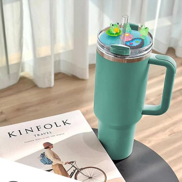 delar Sugrörslock Kopplocksskydd Sugrörsskydd Kopplockstillbehör Vattenflasktillbehör Lämplig, Grön, 30Oz, 8.1 Cm, 1 Cm
