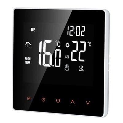 16A Digital Termostat - LCD-skærm - Touchscreen - Programmerbar - Til Hjem, Skole, Kontor, Hotel, Hvid