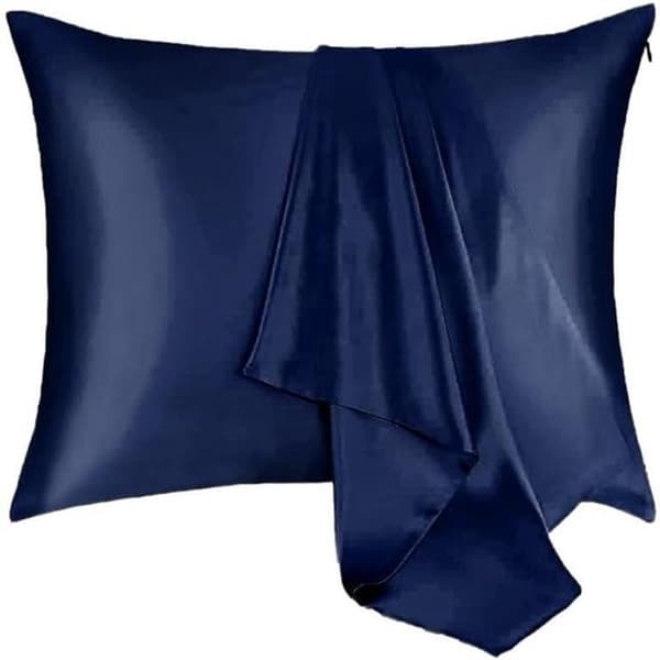 Pillowcase, ice silk, pillowcase, soft, breathable, both ice silk pillowcases with hidden zipper (M, 20 x 29 inches)