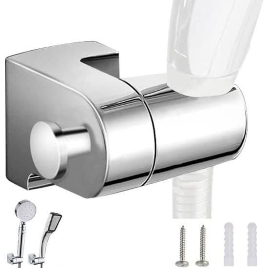 Universal Brusehovedholder - 360° Rotation - Flere Farver - Plastik