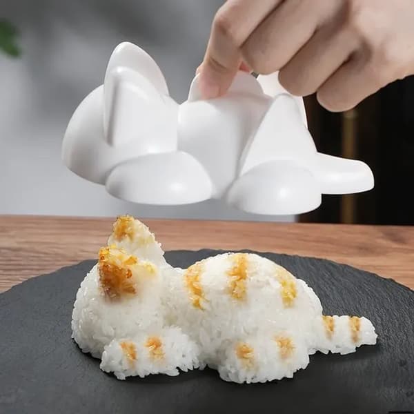 Kattformet sushiform - Kjøkkentilbehør for matbokser og lunsjer - Matsikker