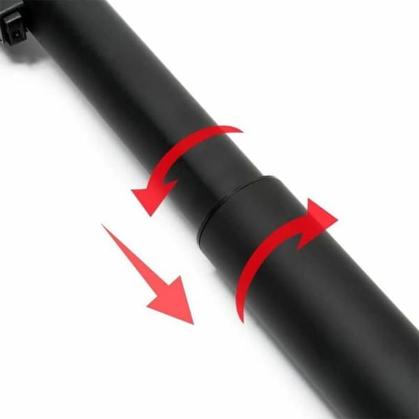 Justerbart bordben - Højde 70-110 cm - Sort - Rustfrit stål